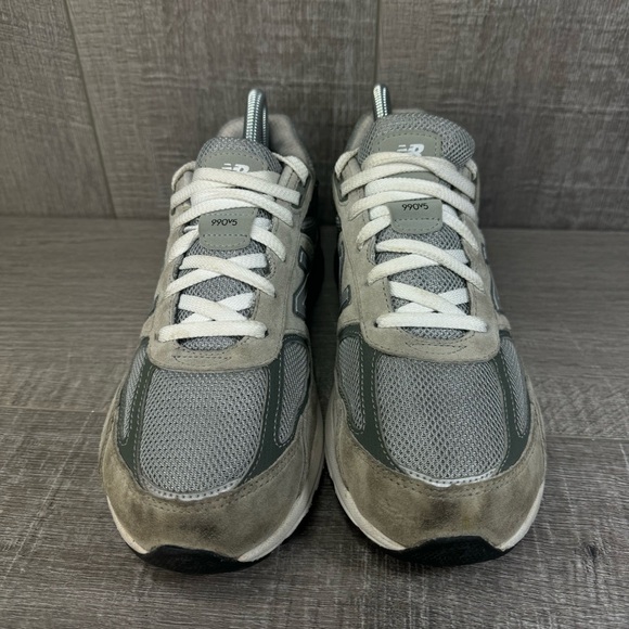 New Balance 990v5 Made In USA Castlerock Gray Sneakers Women’s Size 8.5 Dad Shoe - Picture 5 of 9